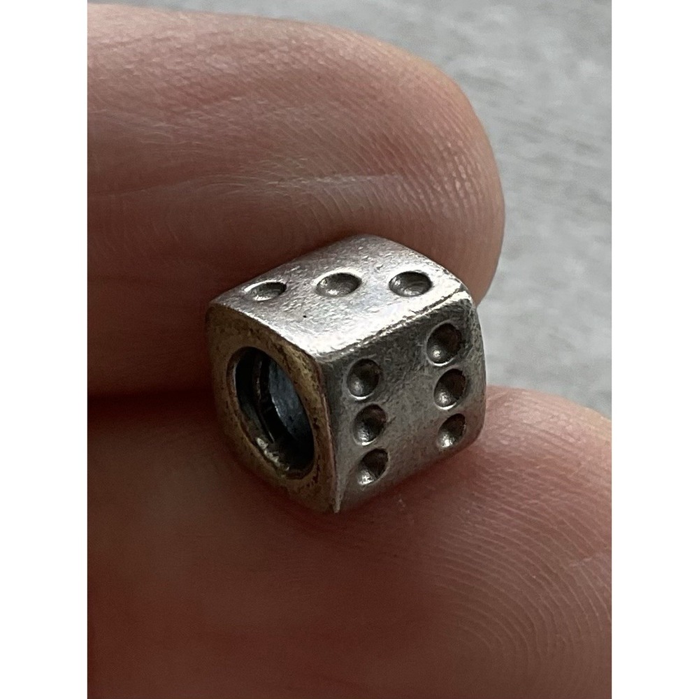 Pandora ALE 925 sterling silver dice charm Bead Lucky Dice